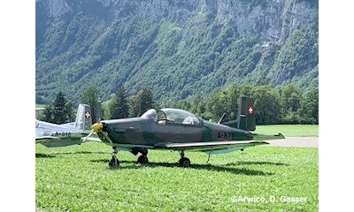 Pilatus P-3 A-873 inkl. Chromständer