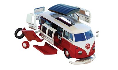 QUICKBUILD VW Camper Van - Red