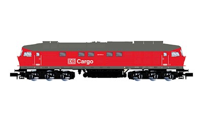 DB Cargo dieselelektrische Lokomotive 232 573-6  Verkehrsrot  Ep. V-VI