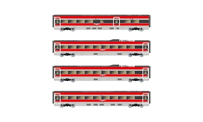 FS Trenitalia 4-teiliges Set Zwischenwagen Frecciarossa ETR 1000 Ducati Ep. V
