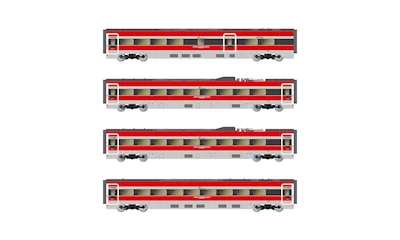 FS Trenitalia 4-teiliges Set Zwischenwagen Frecciarossa ETR 1000 Le plaisir d'
