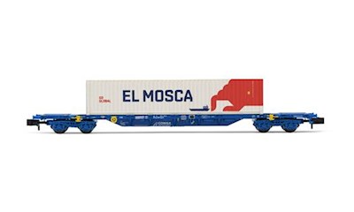 Comsa  MMC Containerwagen mit 1x45 el Mosca, Ep VI