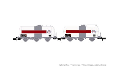 SNCF 2er-Set 3-achsiger Kesselwagen ESSO  Ep.IV