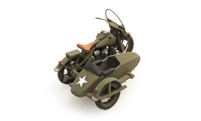 US Motor cycle + sidecar