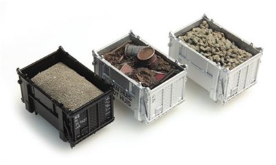 Ladegut Container: Rüben, Schrot, Sand