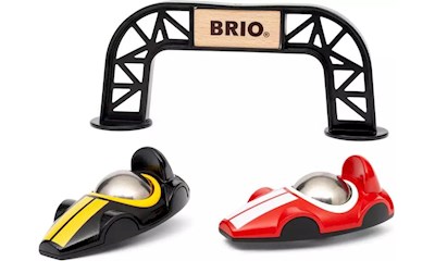 BRIO Rennbahn-Turm mit zwei Rennwagen - Lernspielzeug für Kinder ab 36 Monaten