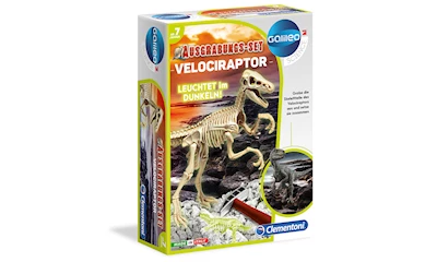 Ausgrabungsset Velociraptor FLUO fluorescent Deutsch