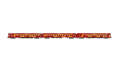 RENFE 3-teiliger elektrischer Triebzug 444-004 rot/gelb Ep. IV DCC