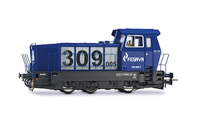 FESAVA Diesel-Rangierlokomotive 309  blau/grau  Ep. VI  DCC