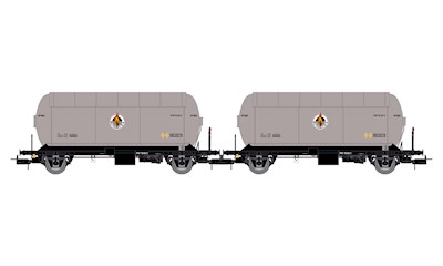 RENFE  2 Gaswagen  Butano S.A. silbrig-schwarz  Ep. III