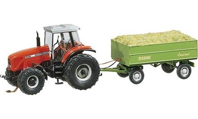 CS Traktor MF mit Anhaenger WIKING