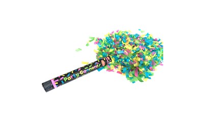 Party Kanone Fluo-Streifen 40cm mit komprimierter Luft