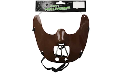 Halbmaske Braun 19 cm x 16cm