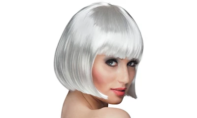 Perücke Cabaret weiss