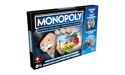 Monopoly Banking Cash-Back d/f/i, ab 8 Jahren, 2-4 Spieler, Batt. 3xAAA exkl.