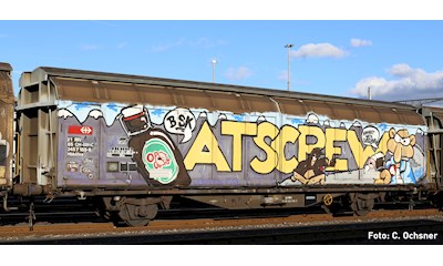 SBB Schiebewandwagen Hbbillns Graffiti Atscrew  Ep. V