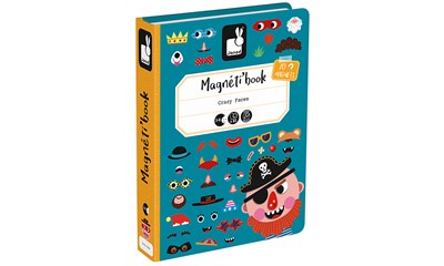 Magnetbuch Crazy Faces Boys 70 Magnete und 12 Karten