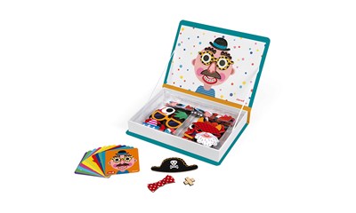 Magnetbuch Crazy Faces Boys 70 Magnete und 12 Karten