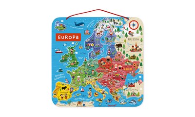 Magnetische Karte Europa 45x45cm ITALIENISCH