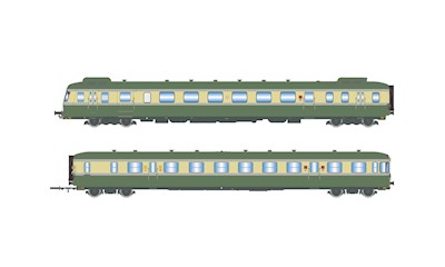 SNCF Dieseltriebwagen RGP II X 2716 + XR 7719 grün