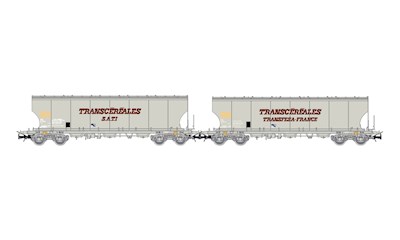 SNCF 2 Getreidewagen 4-achs.Transfesa-France und SATI  Ep. IV