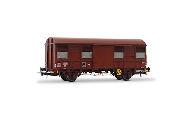 SNCF 2-achsiger gedeckter Wagen K4  mit roten Schlusslichtern  Ep. III (Batterie