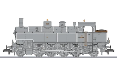 BBÖ Dampflokomotive Rh 378 27 Ep II DC