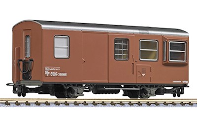 2-achsiger Dienstwagen Diho/s 6507-3 braun ÖBB Ep.IV