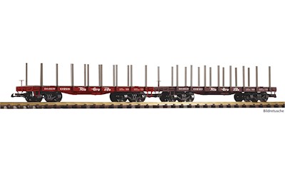 G-Flachwg. 2er Set D&RGW mit Rungen