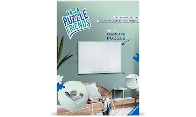 Puzzle-Rahmen weiss 1000 Teile, Format 70 x 50 cm