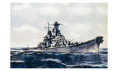 Plastikmodell Kriegsschiff USS Iowa