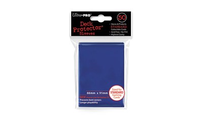 Blue Deck Protector Standard (50) NEW SIZE