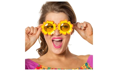 Brille Blume Flower Power Kunststoff