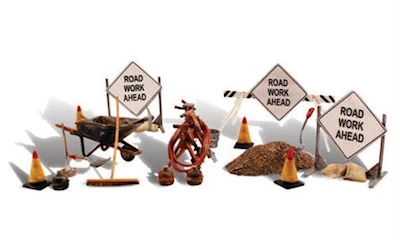 O Scale Road Crew Details