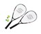 Speed Badminton Set 2 Aluschläger, Balldose mit 2 Bällen in Nylontragetasche
