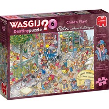 Wasgij Retro Destiny 6 Kinderspiel, 1000 Teile, 68x49 cm, ab 12 Jahren