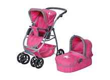 Puppenwagen Kombi Coco berry Einhorn, 55x43x81cm, Puppen- wagen und Buggy, ab 3